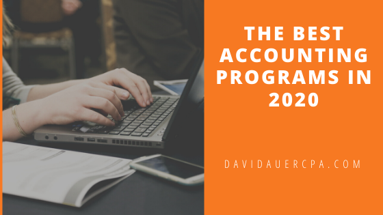 The Best Accounting Programs In 2020